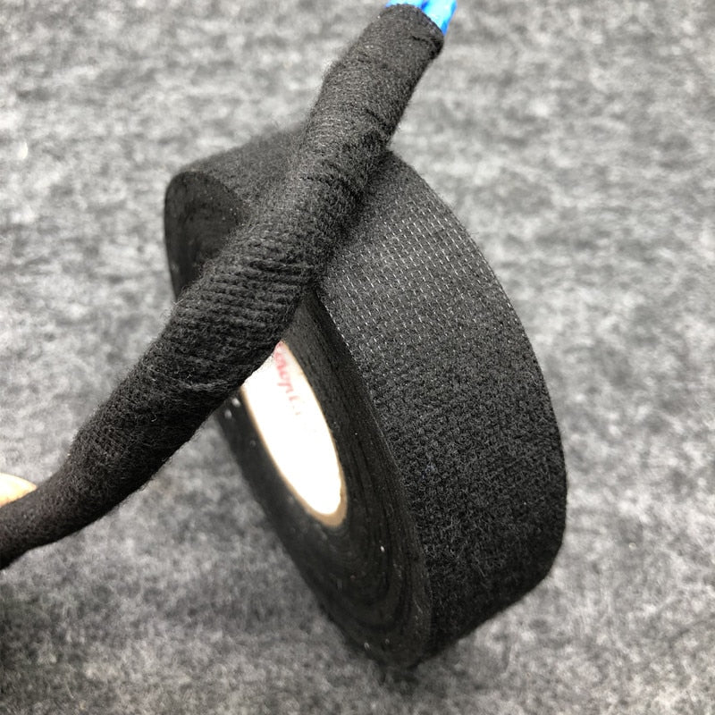 15meters New Tesa Type Coroplast Adhesive Cloth Tape For Cable Harness Wiring Loom Width 9/15/19/25/32MM Length 15M