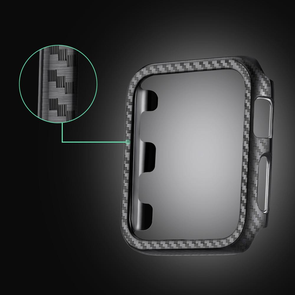 Case+Strap For Apple Watch band 45mm 44mm 41mm 40mm 42mm Carbon Fiber silicone watchband bracelet iwatch series 7 8 4 3 5 6 SE