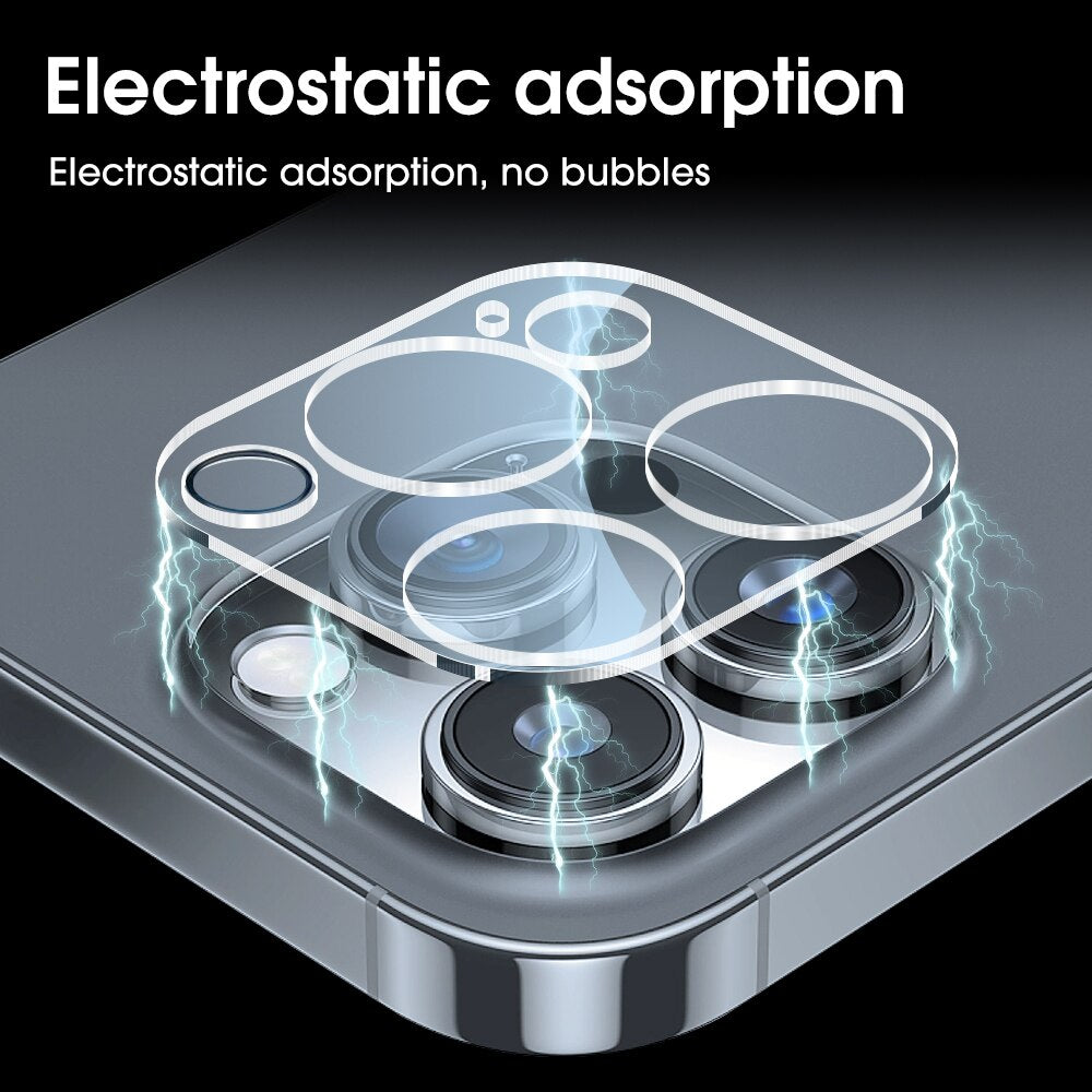 2IN1 HD Tempered Glass for IPhone 14 Pro Max Plus Screen Protector Hard Glass for IPhone 14 Camera Lens Film for IPhone14 Series