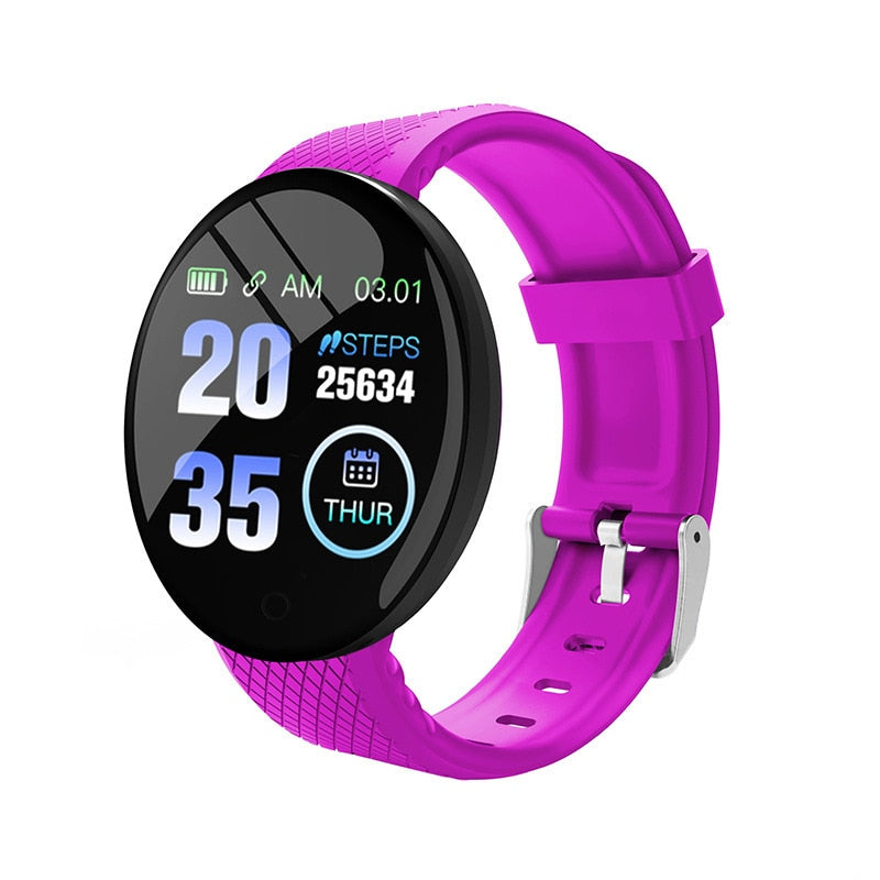 D18 smart Bracelet color round screen heart rate blood pressure sleep monitor walking exercise fitness smart Watch