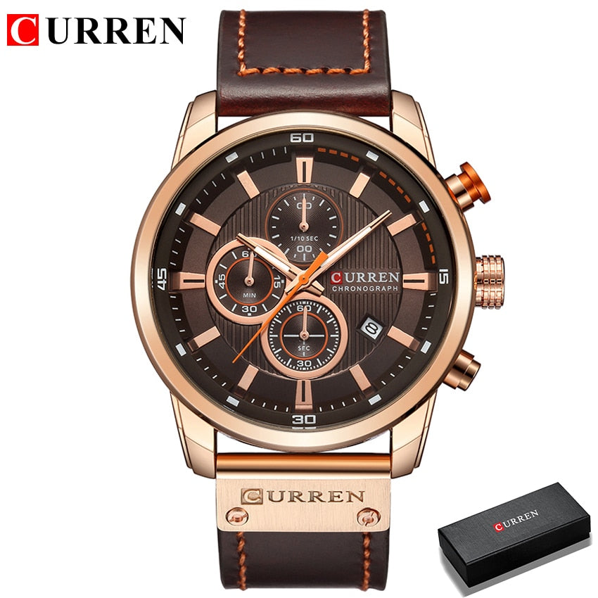 CURREN Fashion Date Quartz Men Watches Top Brand Luxury Male Clock Chronograph Sport Mens Wrist Watch Hodinky Relogio Masculino