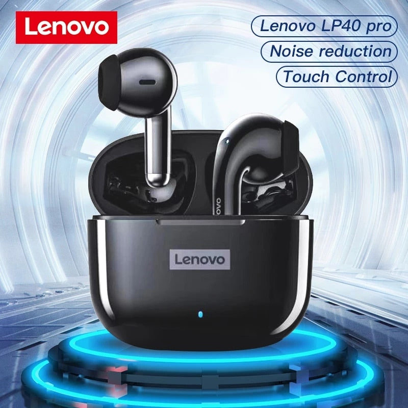 Lenovo LP40 Pro Earphone Bluetooth 5.1 Wireless Headphones Waterproof Earpieces Sports Earbuds Wiht Microphone Music TWS Headset