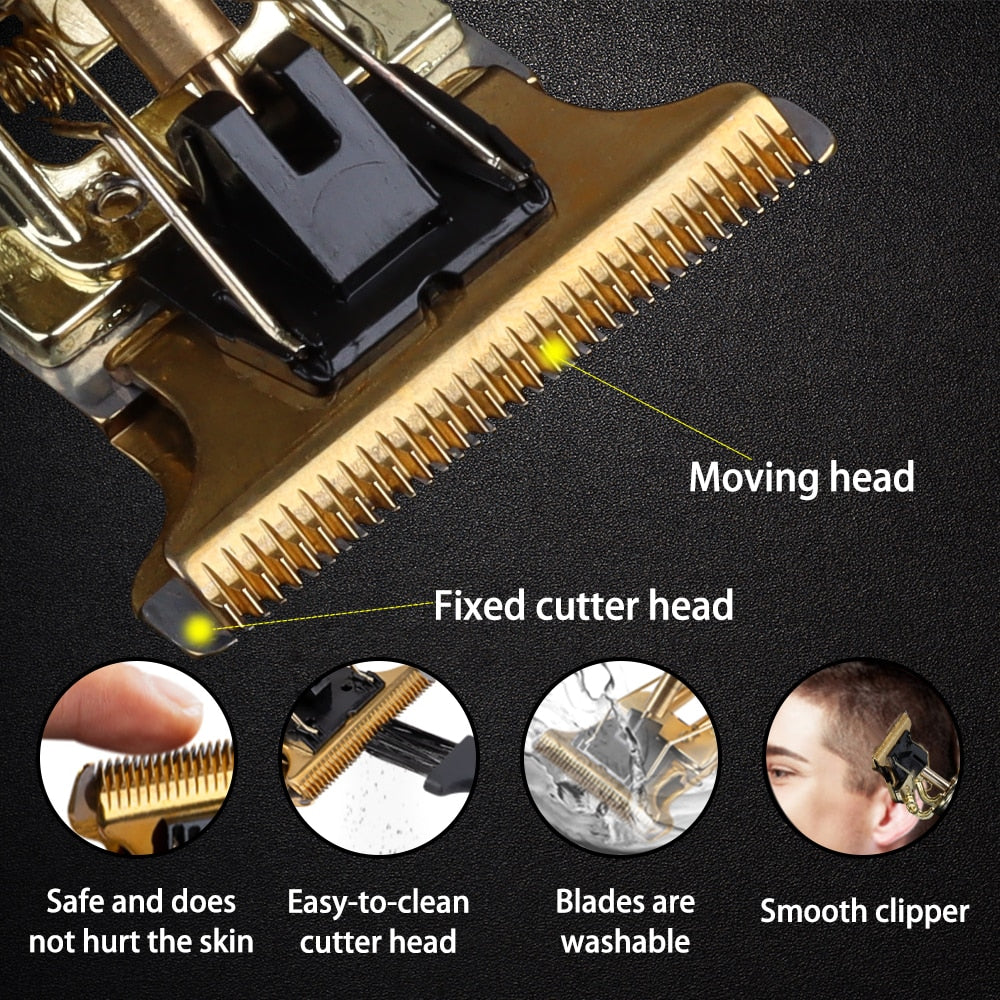 2022 Dropshipping Professional Hair Cutting Machine LCD Hair Trimmer for men Hair Clipper Electric Shaver Hair trimmer machine